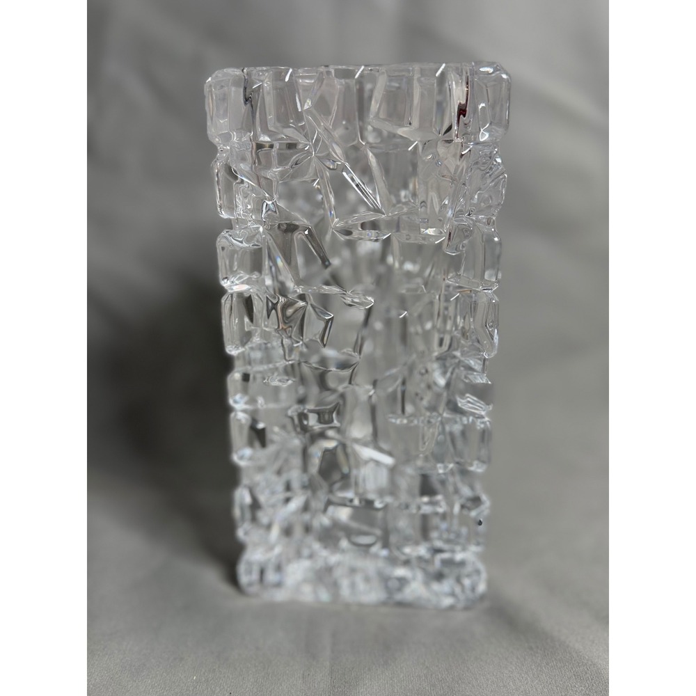 Tiffany & Co Sierra Vase Geometric Textured Rock Cut Triangle Brutalist Style - Picture 2 of 6